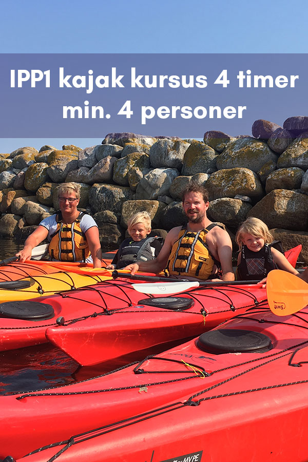 Kajak intro/IPP1 kursus 4 timer (min. 2 pers.)