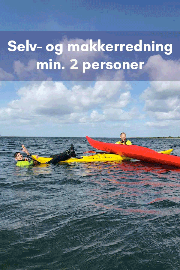 Havkajak selv- og makkerredninger med instruktør, 2 timer (min. 2 pers.)